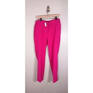 Talbots Career Academic Stretch Pink Straight Leg Women's Pants Size 14W